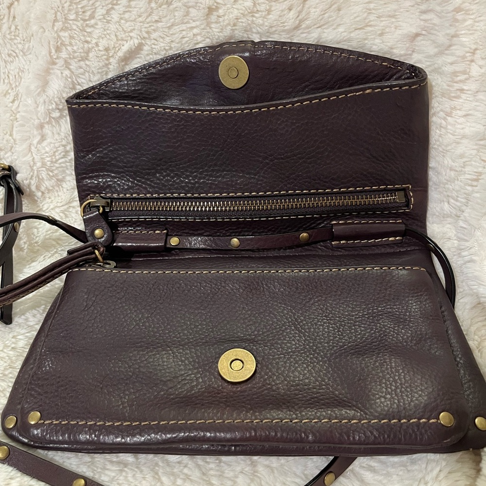 Frye Dark Brown Leather Crossbody Bag - Picture 9 of 14